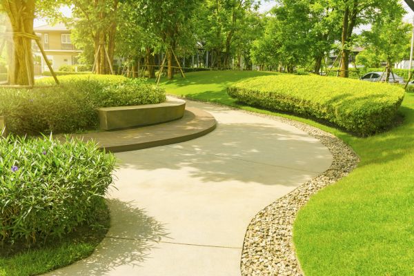 Cement Walkway Installation in Palm Desert