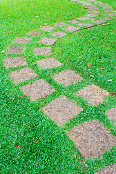 Backyard Pathway Construction in Palm Desert